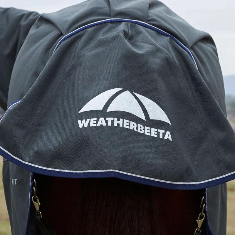 Weatherbeeta Comfitec Ultra Turnout Detach-A-Neck 100g Rug in Charcoal-9